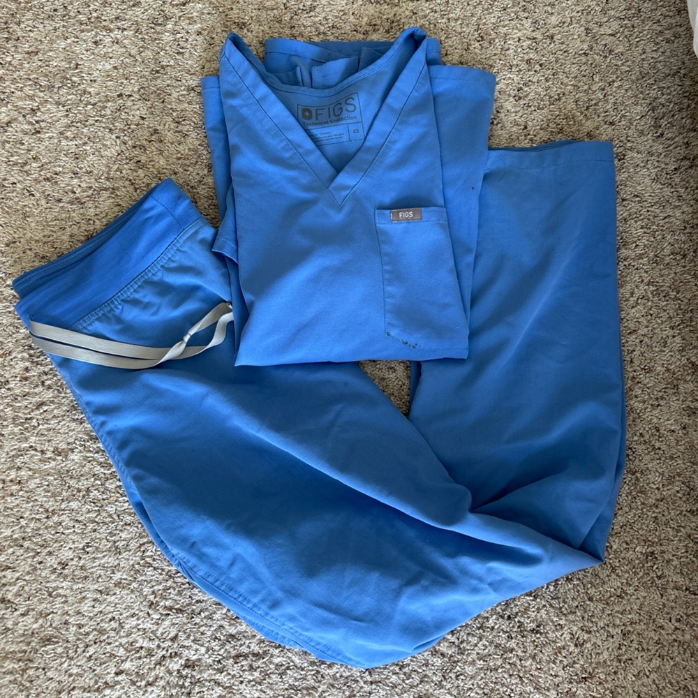 Blue FIGS Scrub Set